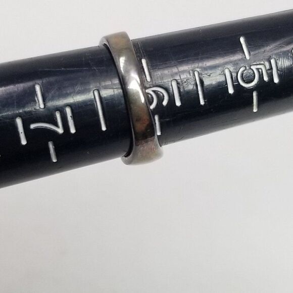 Vintage Sterling Silver CZ Pear Drop Shape Solitaire Ring, Engagement Promise - Picture 6 of 8